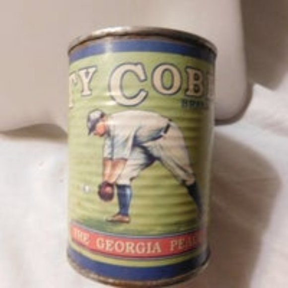 Ty Cobb Georgia Cling Peaches Can Bank - Picture 1 of 6